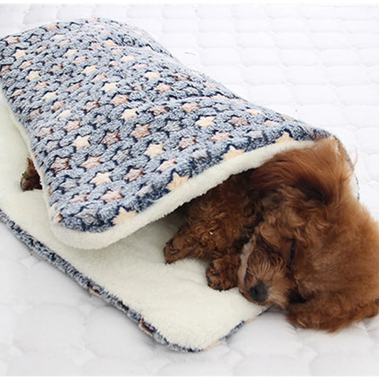 Coussin-lit moelleux pour chien et chat - Polaire douce hiver