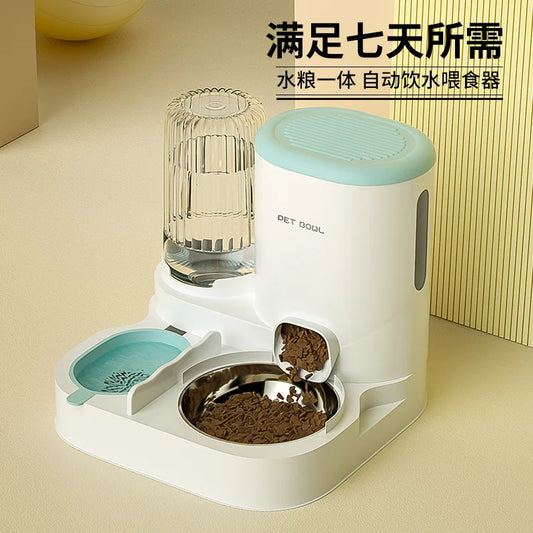 Distributeur automatique eau et nourriture pour chat et chien
