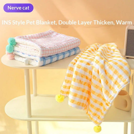 Couverture douce et chaude pour animaux - Chat et chien - Plusieurs tailles et couleurs