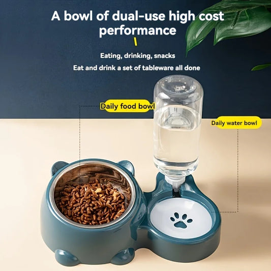 Distributeur automatique de nourriture et d'eau pour chat et chien